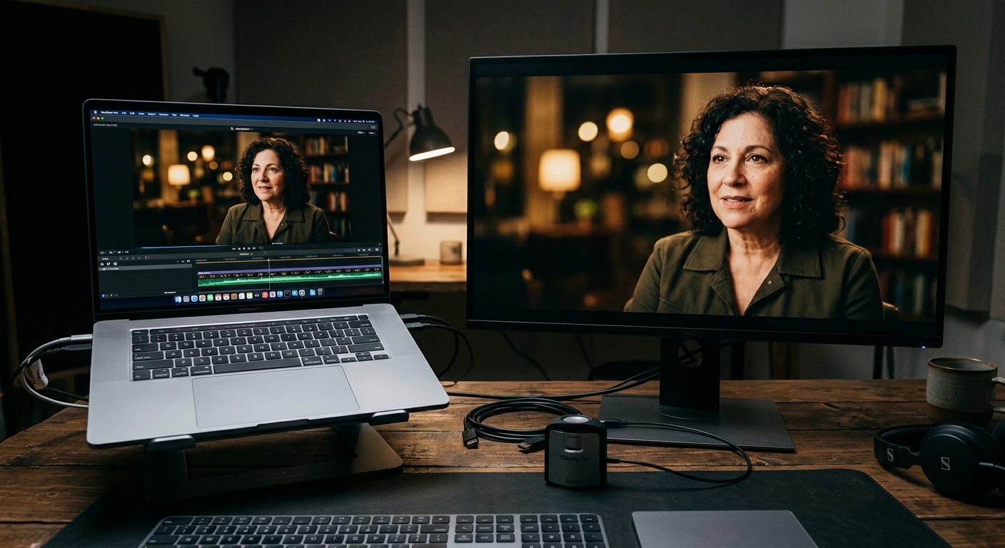 Comparing exported video quality on two screens to choose the best video export settings Comparing exported video quality on two screens to choose the best video export settings