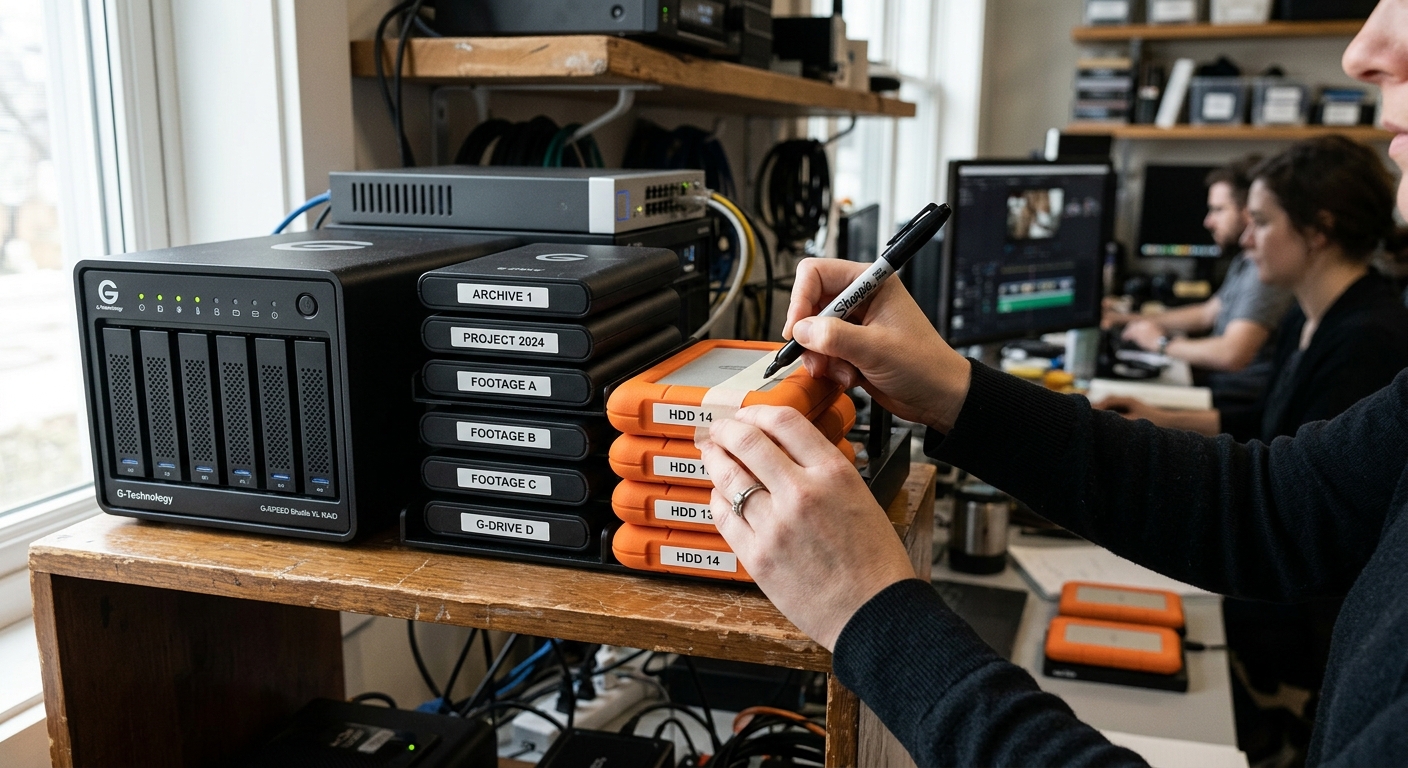 Archived ProRes master files stored on drives after applying the best video export settings Archived ProRes master files stored on drives after applying the best video export settings
